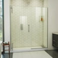 thumbnail image 1 of DreamLine Ascend 62 1/2 - 63 1/2 inch W x 72 inch H Frameless Pivot Shower Door in Brushed Nickel, 1 of 6