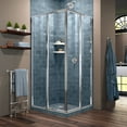 thumbnail image 1 of DreamLine Cornerview 40 1/2 in. D x 40 1/2 in. W x 72 in. H Framed Sliding Shower Enclosure in Chrome, 1 of 7