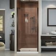 thumbnail image 1 of DreamLine Elegance 28 3/4 - 30 3/4 in. W x 72 in. H Frameless Pivot Shower Door in Oil Rubbed Bronze, 1 of 9