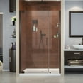 thumbnail image 1 of DreamLine Elegance 46-48 in. W x 72 in. H Frameless Pivot Shower Door in Oil Rubbed Bronze, 1 of 11