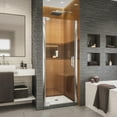 thumbnail image 1 of DreamLine Elegance-LS 25 1/4 - 27 1/4 in. W x 72 in. H Frameless Pivot Shower Door in Chrome, 1 of 11