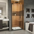 thumbnail image 1 of DreamLine Elegance-LS 31 - 33 in. W x 72 in. H Frameless Pivot Shower Door in Oil Rubbed Bronze, 1 of 13