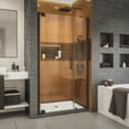 thumbnail image 1 of DreamLine Elegance-LS 35 1/4 - 37 1/4 in. W x 72 in. H Frameless Pivot Shower Door in Oil Rubbed Bronze, 1 of 13