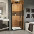 thumbnail image 1 of DreamLine Elegance-LS 38 - 40 in. W x 72 in. H Frameless Pivot Shower Door in Satin Black, 1 of 13