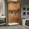 thumbnail image 1 of DreamLine Elegance-LS 50 - 52 in. W x 72 in. H Frameless Pivot Shower Door in Oil Rubbed Bronze, 1 of 13