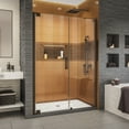 thumbnail image 1 of DreamLine Elegance-LS 54 1/4 - 56 1/4 in. W x 72 in. H Frameless Pivot Shower Door in Oil Rubbed Bronze, 1 of 13