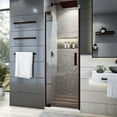 thumbnail image 1 of DreamLine Elegance Plus 34-34 1/2 in. W x 72 in. H Frameless Pivot Shower Door in Oil Rubbed Bronze, 1 of 7