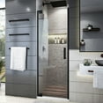 thumbnail image 1 of DreamLine Elegance Plus 34-34 1/2 in. W x 72 in. H Frameless Pivot Shower Door in Satin Black, 1 of 7