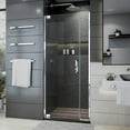 thumbnail image 1 of DreamLine Elegance Plus 34-34 3/4 in. W x 72 in. H Frameless Pivot Shower Door in Chrome, 1 of 7