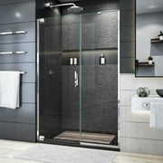 DreamLine Elegance Plus 46-46 3/4 in. W x 72 in. H Frameless Pivot Shower Door in Chrome