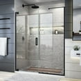 thumbnail image 1 of DreamLine Elegance Plus 58-58 3/4 in. W x 72 in. H Frameless Pivot Shower Door in Satin Black, 1 of 7