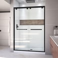 thumbnail image 1 of DreamLine Encore 32 in. D x 54 in. W x 78 3/4 in. H Bypass Shower Door in Satin Black and Center Drain White Base Kit, 1 of 18