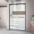 thumbnail image 1 of DreamLine Encore 44-48 in. W x 76 in. H Semi-Frameless Bypass Shower Door in Oil Rubbed Bronze, 1 of 10