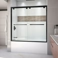 thumbnail image 1 of DreamLine Encore 56-60 in. W x 58 in. H Semi-Frameless Bypass Tub Door in Satin Black, 1 of 10