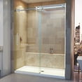 thumbnail image 1 of DreamLine Enigma Air 56-60 in. W x 76 in. H Frameless Sliding Shower Door in Polished Stainless Steel, 1 of 10