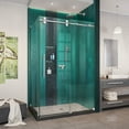 thumbnail image 1 of DreamLine Enigma-XO 32 1/2 in. D x 44 3/8-48 3/8 in. W x 76 in. H Frameless Shower Enclosure in Polished Stainless Steel, 1 of 11
