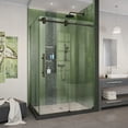 thumbnail image 1 of DreamLine Enigma-XO 34 1/2 in. D x 44 3/8-48 3/8 in. W x 76 in. H Frameless Shower Enclosure in Oil Rubbed Bronze Stainless Steel, 1 of 11