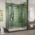thumbnail image 1 of DreamLine Enigma-XO 34 1/2 in. D x 56 3/8-60 3/8 in. W x 76 in. H Frameless Shower Enclosure in Oil Rubbed Bronze Stainless Steel, 1 of 11