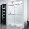 thumbnail image 1 of DreamLine Essence 56-60 in. W x 76 in. H Frameless Bypass Shower Door in Brushed Nickel, 1 of 11