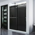 thumbnail image 1 of DreamLine Essence 56-60 in. W x 76 in. H Frameless Smoke Gray Glass Bypass Shower Door in Brushed Nickel, 1 of 10