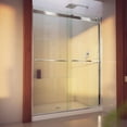 thumbnail image 1 of DreamLine Essence-H 56-60 in. W x 76 in. H Semi-Frameless Bypass Shower Door in Chrome, 1 of 12