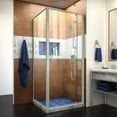 thumbnail image 1 of DreamLine Flex 30 1/2 in. D x 28-32 in. W x 72 in. H Semi-Frameless Pivot Shower Enclosure in Brushed Nickel, 1 of 10