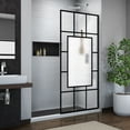 thumbnail image 1 of DreamLine French Linea Avignon 34 in. W x 72 in. H Single Panel Frameless Shower Door, Open Entry Design in Satin Black, 1 of 9