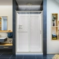 thumbnail image 1 of DreamLine Infinity-Z 36 in. D x 48 in. W x 76 3/4 in. H Clear Sliding Shower Door in Brushed Nickel, Center Drain and Backwalls, 1 of 20
