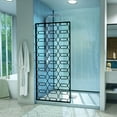 thumbnail image 1 of DreamLine Linea Maze 34 in. W x 72 in. H Single Panel Frameless Shower Door, Open Entry Design in Satin Black, 1 of 8