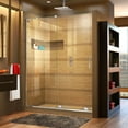 thumbnail image 1 of DreamLine Mirage-X 44-48 in. W x 72 in. H Frameless Sliding Shower Door in Chrome; Left Wall Installation, 1 of 10