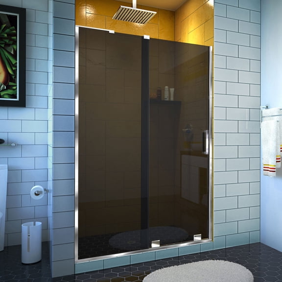 DreamLine Mirage-Z 44-48 in. W x 72 in. H Frameless Sliding Shower Door in Chrome