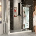 thumbnail image 1 of DreamLine Platinum Linea Mira 34 in. W x 72 in. H Single Panel Frameless Shower Screen in Polished Stainless Steel, 1 of 4