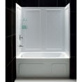 thumbnail image 1 of DreamLine QWALL-Tub 56-60 in. W x 28-32 in. D x 60 in. H Acrylic Backwall Kit In White, 1 of 3