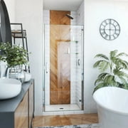 DreamLine SDA233W720VMX01 Alliance Swing 33" W x 72 5/8" H Semi-Frameless Swing Shower Door in Chrome and Clear Glass