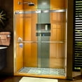 thumbnail image 1 of DreamLine Sapphire 56-60 in. W x 76 in. H Semi-Frameless Bypass Shower Door in Chrome, 1 of 8