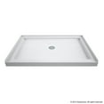 thumbnail image 1 of DreamLine SlimLine 32 in. D x 42 in. W x 2 3/4 in. H Center Drain Single Threshold Shower Base in White, 1 of 6