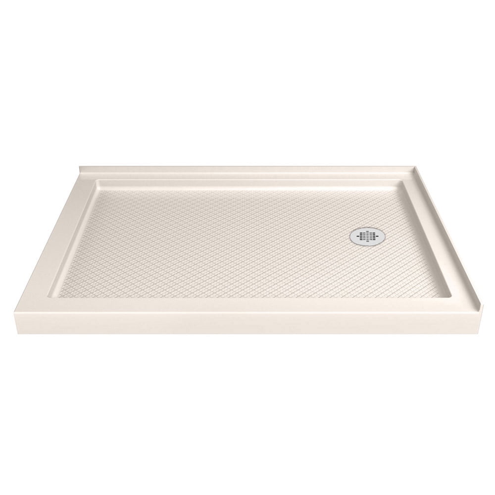 Biscuit Rectangular Acrylic Double Threshold Shower Base