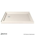 thumbnail image 1 of DreamLine SlimLine 36 in. D x 54 in. W x 2 3/4 in. H Left Drain Double Threshold Shower Base in Biscuit DLT-1036541-22, 1 of 6