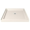 thumbnail image 1 of SlimLine 42 Inch D x 42 Inch W x 2-3/4 Inch H Center Drain Single Threshold Shower Base in Biscuit, 1 of 4