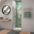 thumbnail image 1 of DreamLine Unidoor-LS 28 in. W x 72 in. H Frameless Hinged Shower Door in Brushed Nickel, 1 of 7