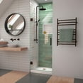 thumbnail image 1 of DreamLine Unidoor-LS 30 in. W x 72 in. H Frameless Hinged Shower Door in Oil Rubbed Bronze, 1 of 7