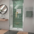 thumbnail image 1 of DreamLine Unidoor-LS 36-37 in. W x 72 in. H Frameless Hinged Shower Door in Chrome, 1 of 8