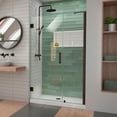 thumbnail image 1 of DreamLine Unidoor-LS 42-43 in. W x 72 in. H Frameless Hinged Shower Door in Oil Rubbed Bronze, 1 of 8