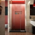 thumbnail image 1 of DreamLine Unidoor Plus 40 1/2 - 41 in. W x 72 in. H Frameless Hinged Shower Door in Chrome, 1 of 11