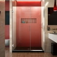thumbnail image 1 of DreamLine Unidoor Plus 51 1/2 - 52 in. W x 72 in. H Frameless Hinged Shower Door in Chrome, 1 of 11