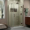 thumbnail image 1 of DreamLine Unidoor-X 39 1/2 in. W x 30 3/8 in. D x 72 in. H Frameless Hinged Shower Enclosure in Oil Rubbed Bronze, 1 of 11