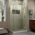 thumbnail image 1 of DreamLine Unidoor-X 40 in. W x 30 3/8 in. D x 72 in. H Frameless Hinged Shower Enclosure in Brushed Nickel, 1 of 11