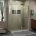 thumbnail image 1 of DreamLine Unidoor-X 47 3/8 in. W x 30 in. D x 72 in. H Frameless Hinged Shower Enclosure in Brushed Nickel, 1 of 12