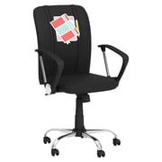 DreamSeat Black Durable Office Chair 1000 Embroidered Book Logo