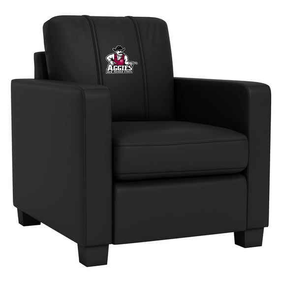 DreamSeat Black Dyno Stationary Club Chair eith Embroidered New Mexico State Aggies Logo